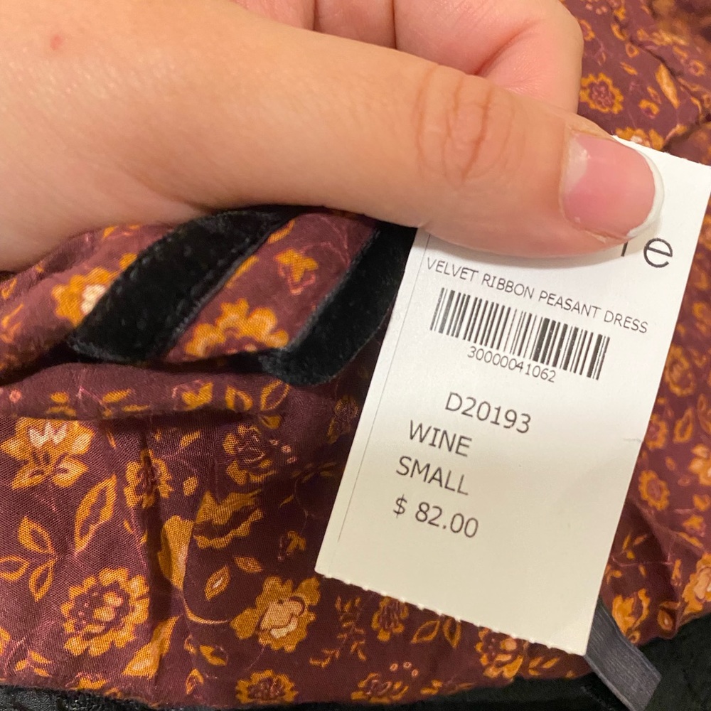 NWT Bohme velvet dress